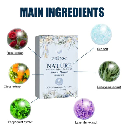 CalmMist™ Stress-Relief Shower Steamers (6-Pack)